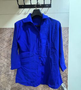 Royal Blue Button-Down Shirt