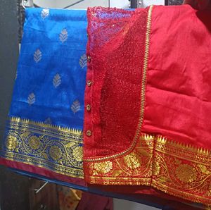 Elegant Blue Saree