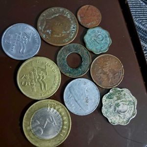 Assorted INDIAN coins