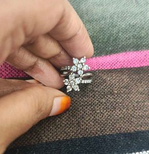 Floral Design 925 Silver Ring