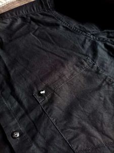Black Shirt For Men Pure Cotton