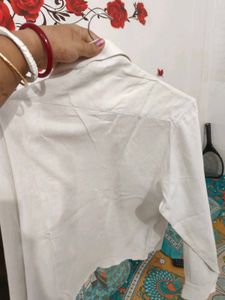 White Pure Linen Shirt