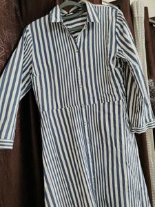 Zara Cotton Striped Summer Dress