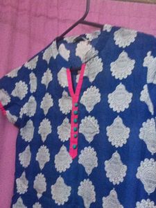 Blue Printed Kurti