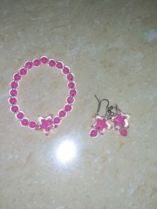 Pink Star Jewelry Set