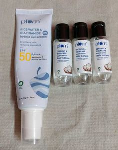 Suncream & Hair serum
