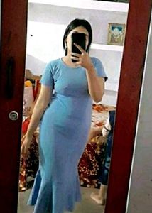 Blue T-Shirt Dress