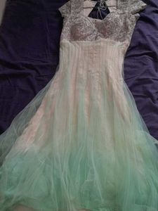 Elegant Ombre Anarkali Gown