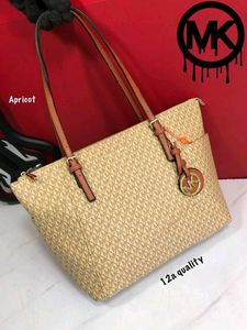 MK SIGNATURE SIDE POCKET TOTE BAG