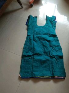 Sea Green Silk Kurti