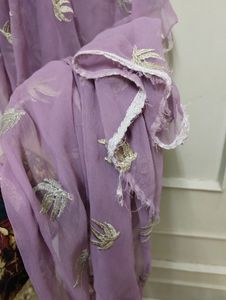 Lavender Heavy Embroidered 3 Piece Set