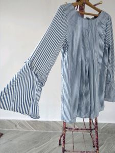 Blue &amp; White Striped Tunic