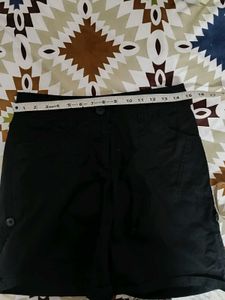 H&amp;M Black Cotton Shorts