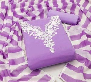 New LEVENDER THREAD WORK PAKISTANI SUIT STITCHED