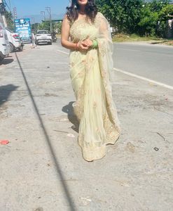 Elegant Embroidered Saree