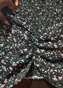 Floral Print Crop Top