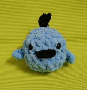 🐦 Crocheted Blue Bird