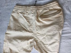ZUDIO Branded Beige Cargo Joggers Pant