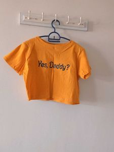 Yellow Crop Tshirt