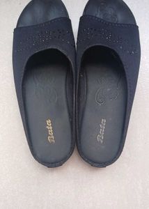 Bata Black Slippers