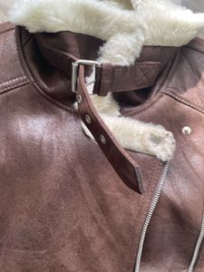Faux Leather Fur Jacket