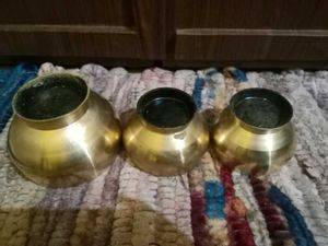 3 Heavy Bronze Traditional Bowl
