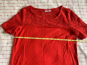 ONLY Women Red Solid Top