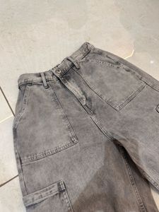 Grey Cargo Jeans