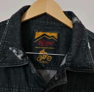 Black Denim Jacket Distressed