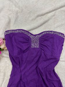 Vintage Embellished Tube Top