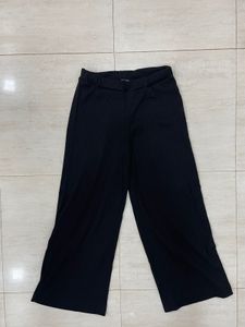 🔥Black Ribbed Wide-Leg Palazzo Pants🔥