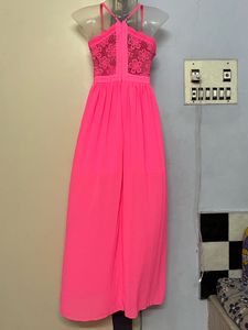 No boundaries Hot Pink Cochett Maxi Dress