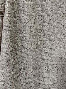 Printed cotton + net top