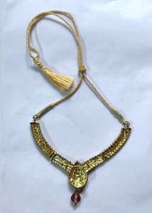 Pink Beaded Ethnic Necklace