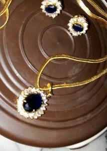 Blue Stone Jewelry Set