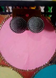 Silver Jhumka Earrings