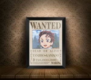 TANJIRO KAMADO Dead or Alive Wall Frame 1 Pc Anime