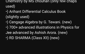 LIST OF JEE BOOKS📚