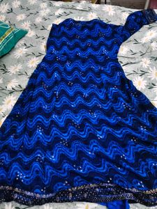 RangritiWomen Chevron Print Anarkali Kurta