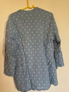 blue short kurti
