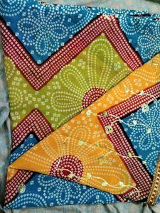 BANDHANI SAREE NO BLOUSE