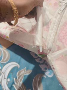 Baby Pink Bed With Pillow