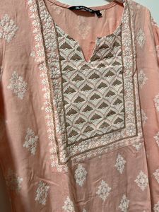 Coral Butter Pink Kurtha