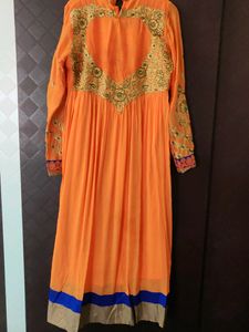 Orange Anarkali