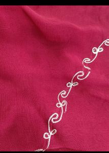 Elegant Maroon Saree