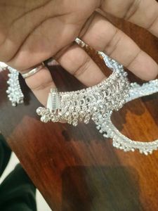 Artificial Silver Anklets Never Used