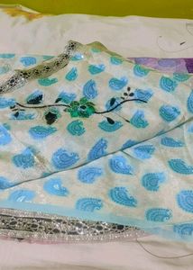 Half Net Beautiful Saree❤✨