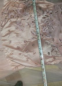 Beautiful 5 Layer Peach Gown