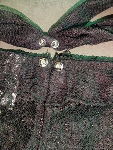Eblin Sexy Lace Thong Set