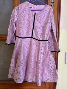 Lace Fit & Flare Dress